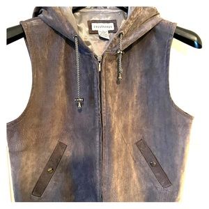 Crossroad genuine leather vest